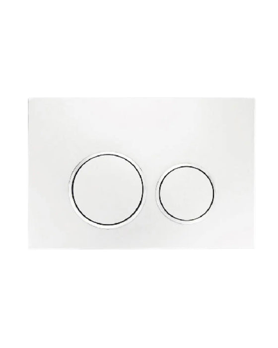 Round Flush Button White
