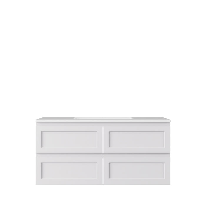 Hamilton Federation Double Bowl Wall Hung PVC Cabinet 1190x455x560