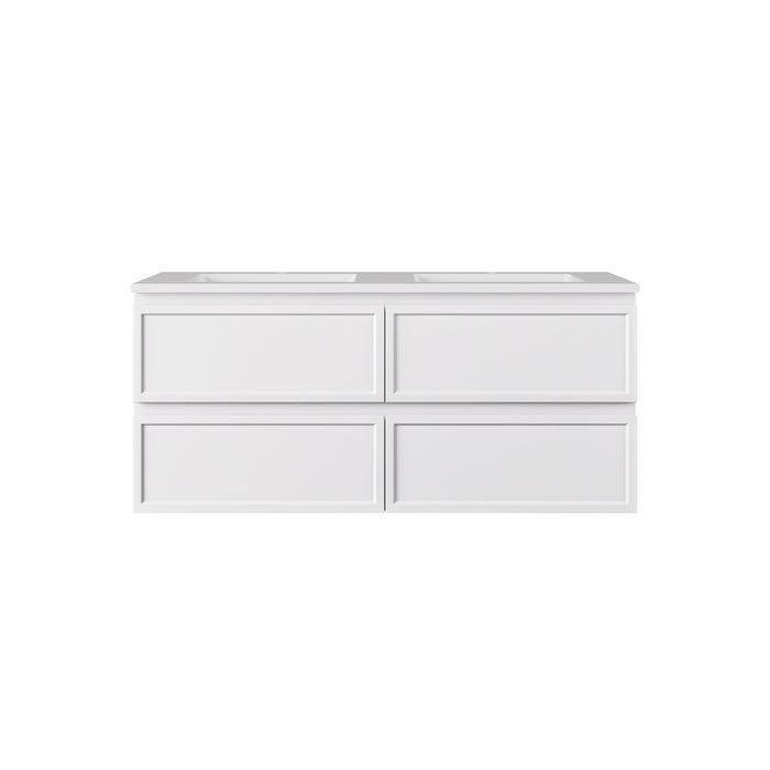 New Hamilton Federation Double Bowl Slim Wall Hung PVC Cabinet 1190x455x500