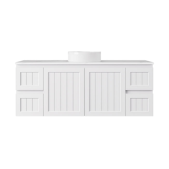 Archill Federation Single Bowl Wall Hung PVC Cabinet 1490x455x560