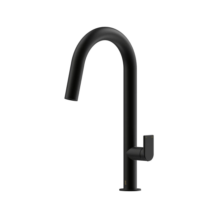 Lekki Kitchen Mixer with Round Spout Matte Black