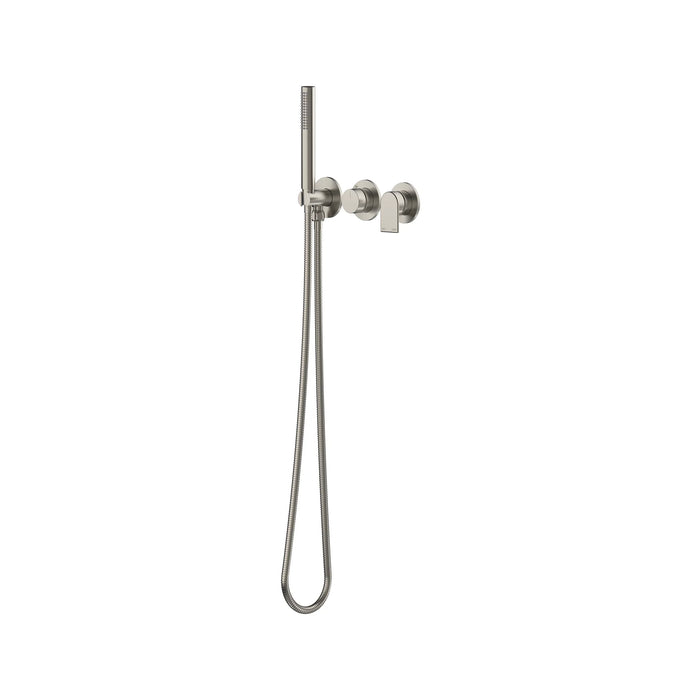 Lekki Wall Mixer With Diverter Set & Hand Shower Brushed Nickel
