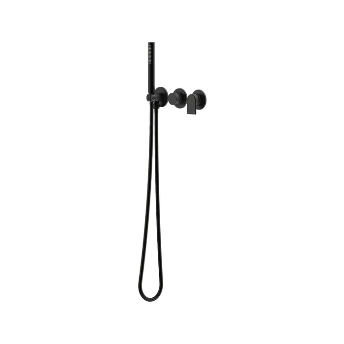 Lekki Wall Mixer With Diverter Set & Hand Shower Matte Black