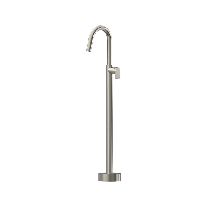Lekki Floor Mounted Bath Mixer Brushed Nickel