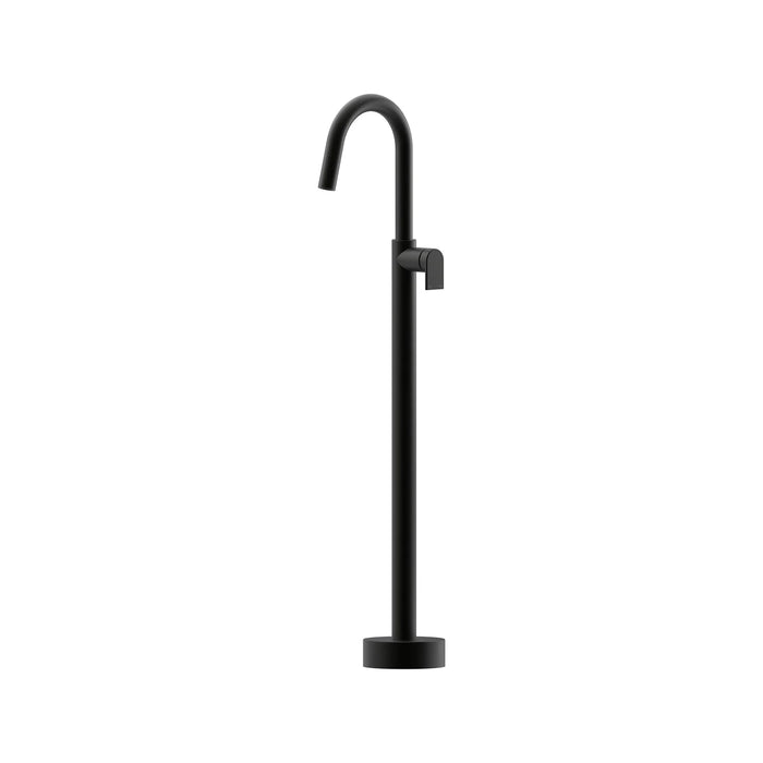 Lekki Floor Mounted Bath Mixer Matte Black