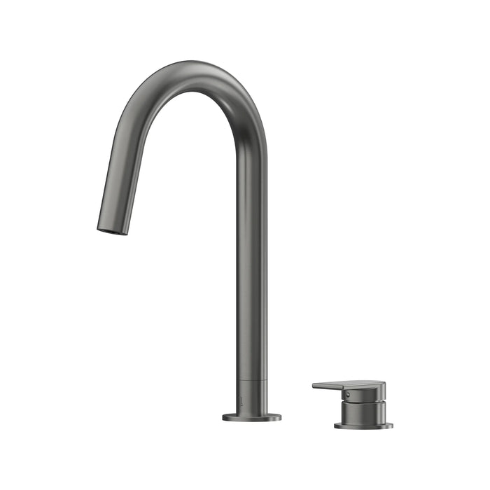 Lekki Swivel Spout Hob Sink Mixer Set Gun Metal