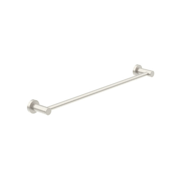 Classic Single Towel Rail 800mm Brushed Nickel