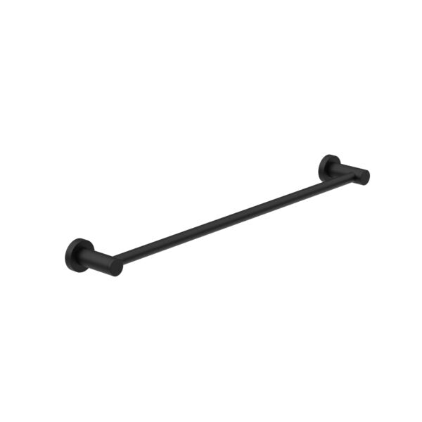 Classic Single Towel Rail 600mm Matte Black