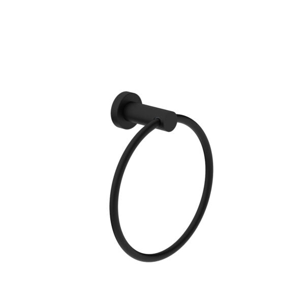 Classic Hand Towel Ring Matte Black