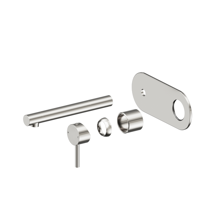 Dolce II Wall Basin/Bath Mixer - Brushed Nickel