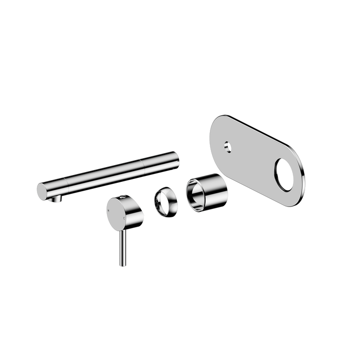Dolce II Wall Basin/Bath Mixer - Chrome