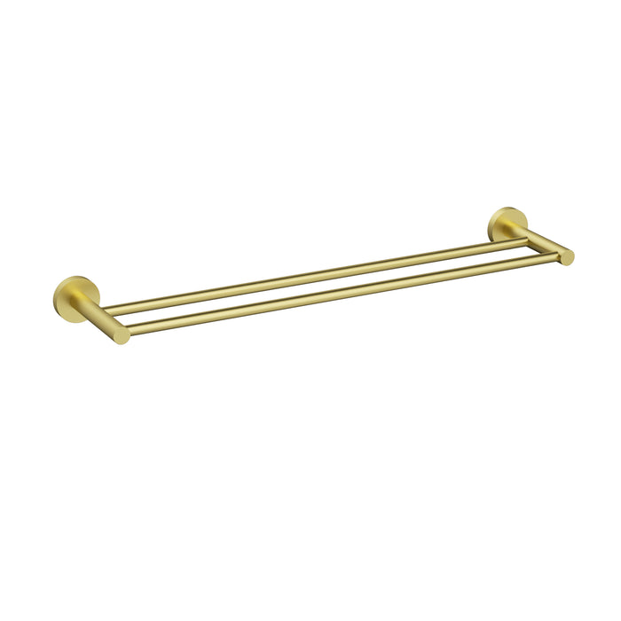 Otus Double Towel Rail Brushed Gold