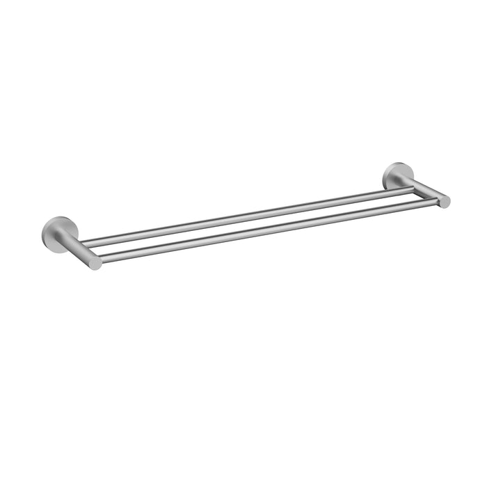 Otus Slimline Double 600mm Towel Rail - Stainless Steel