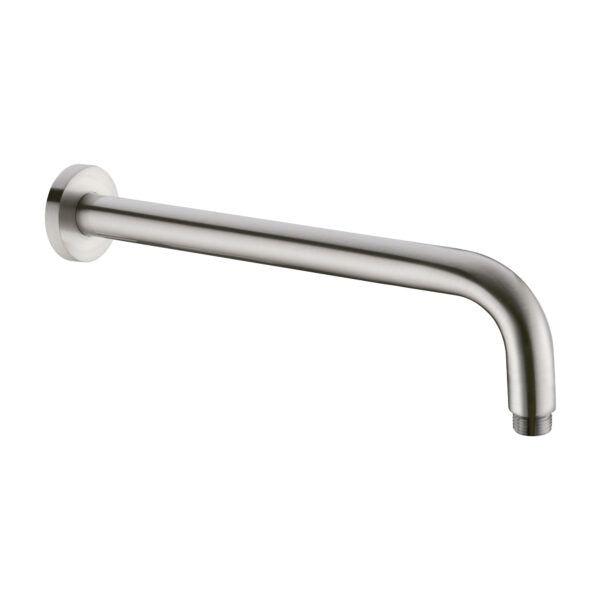 Round Shower Arm 330mm Length Brushed Nickel