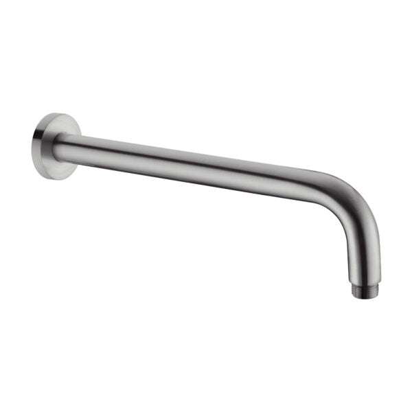 Round Shower Arm 330mm Length Gun Metal
