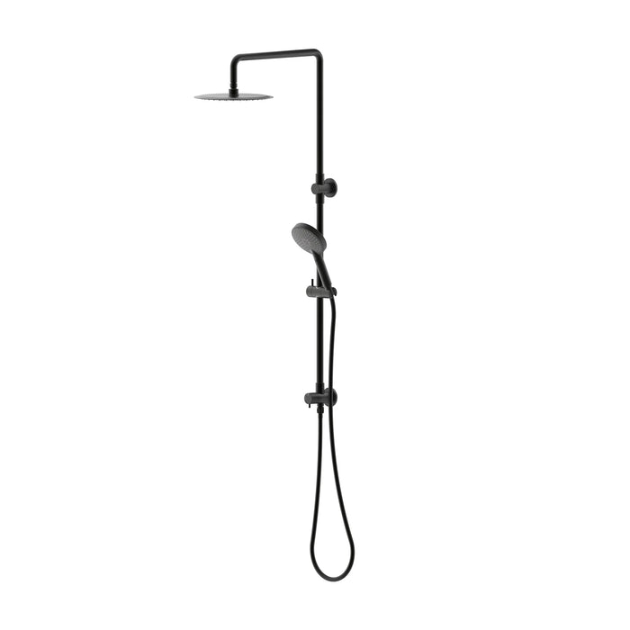 Elanna Combination Shower Set with Squareline Arm Matte Black