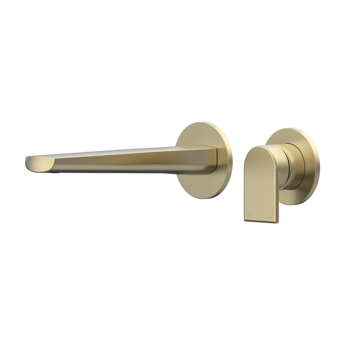 Lekki Wall/Basin Mixer Set with 200mm Spout Brushed Gold
