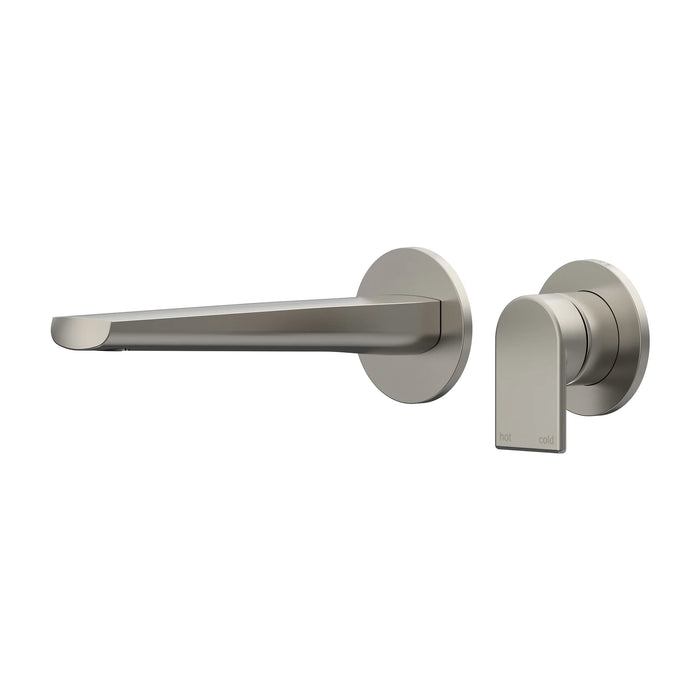 Lekki Wall/Basin Mixer Set with 200mm Spout Brushed Nickel