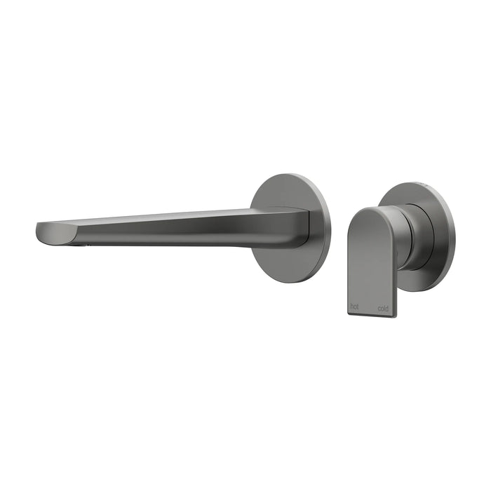 Lekki Wall/Basin Mixer Set with 200mm Spout Gun Metal