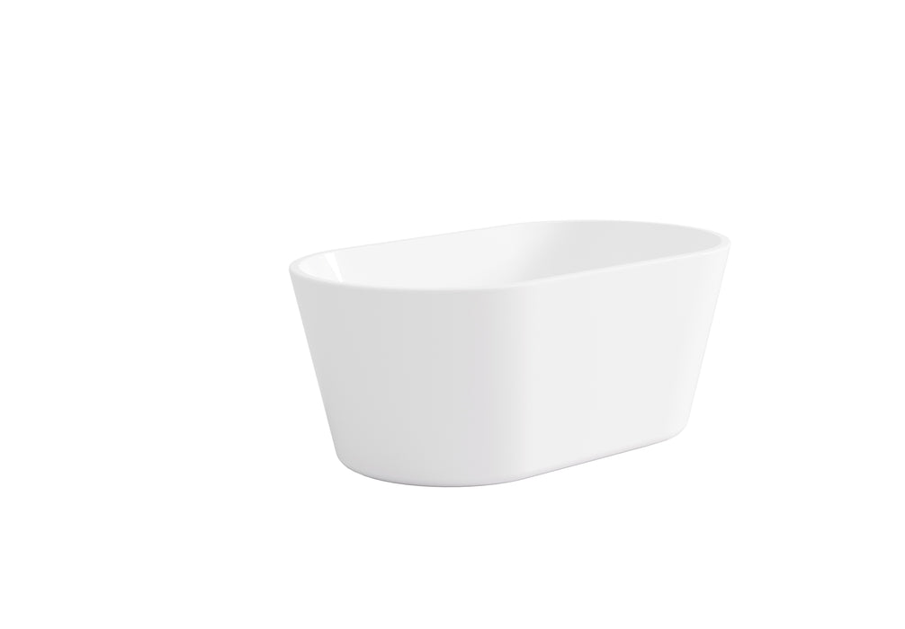 Agena Acrylic Free-Standing Bath - Gloss White 1350x700