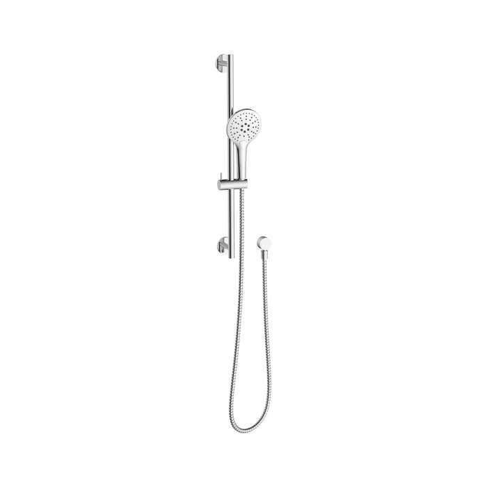 Classic Nu Shower Rail With 3 Function Hand Shower Satin Gold