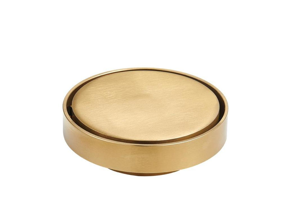 Round Tile Insert Floor Drain - Gold 88mm