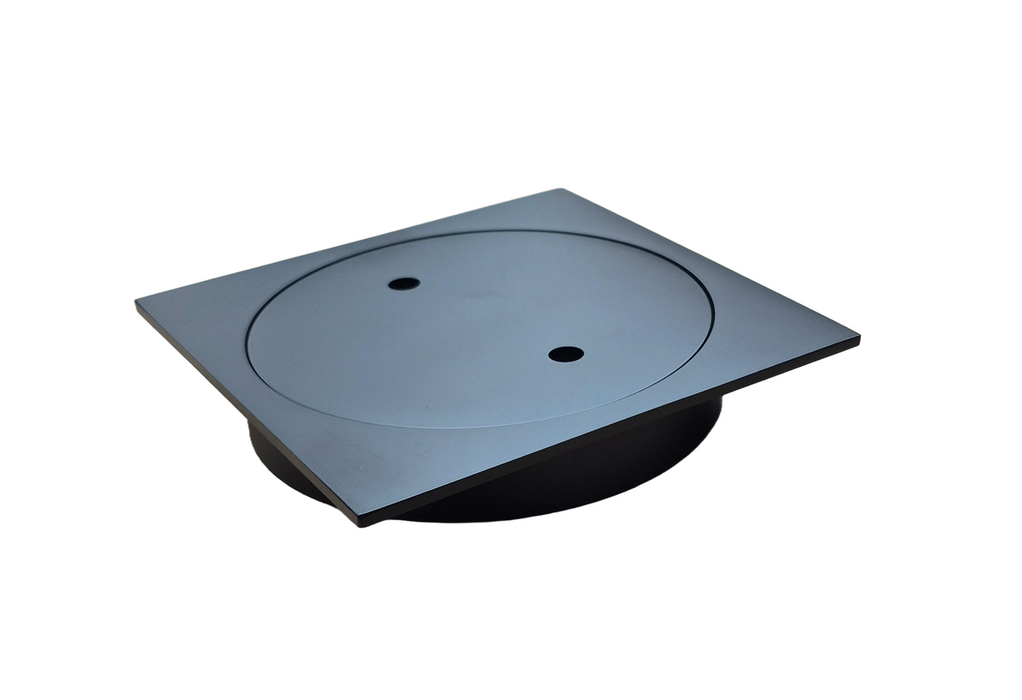 Clear Out Floor Waste - Black 100mm