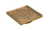 Grills Square Floor Drain - Gold 80mm