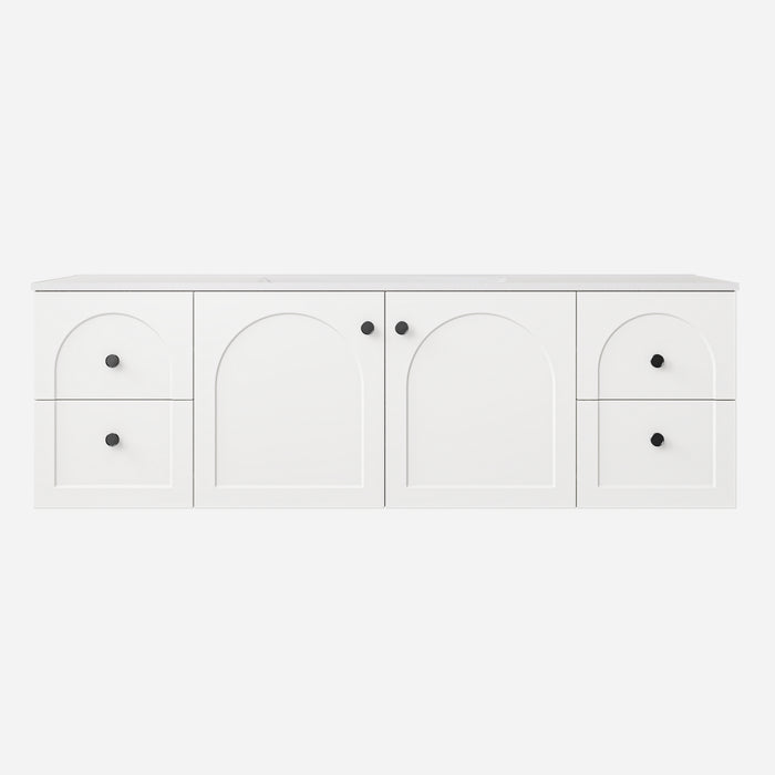 Chester Federation Double Bowl Wall hung PVC Cabinet 1490x455x470