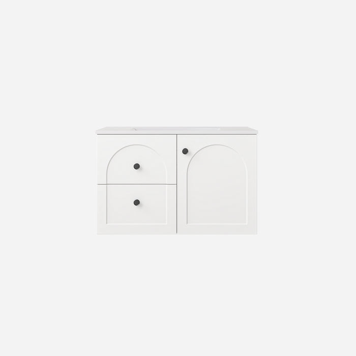 Chester Federation Left Wall hung PVC Cabinet 740x455x470