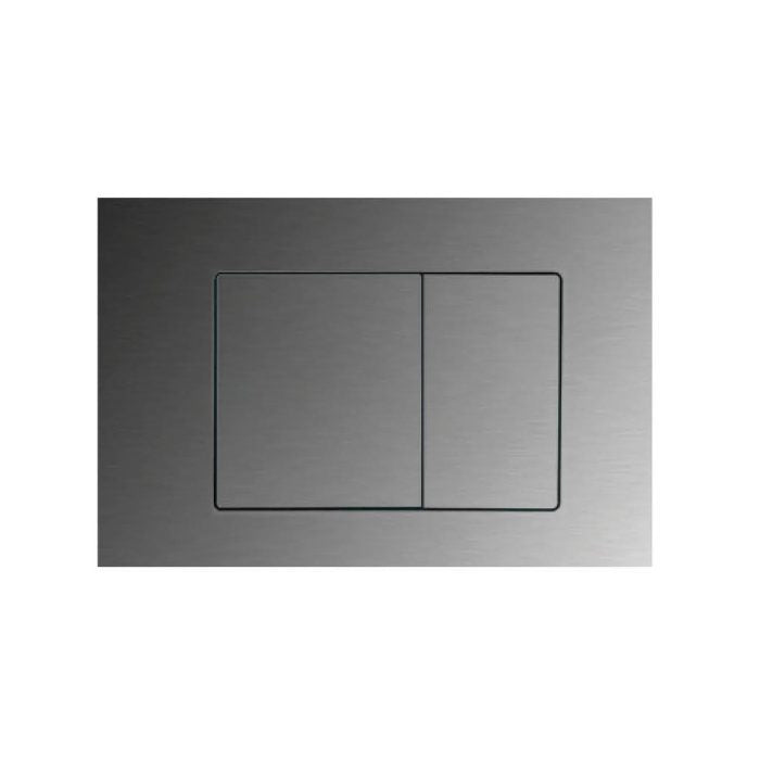 Square Flush Button Gun Metal