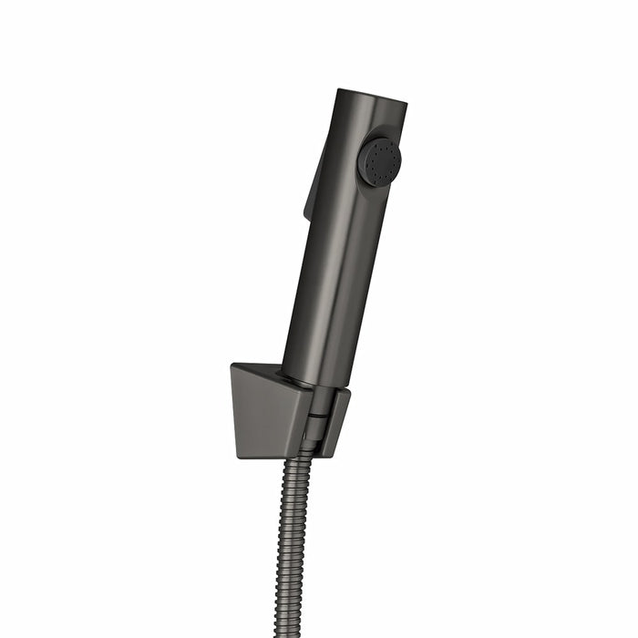 Round Gun Metal Grey ABS Toilet Bidet Spray