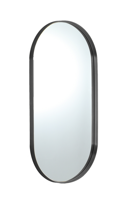 Ellips Framed Mirror - Gun Metal
