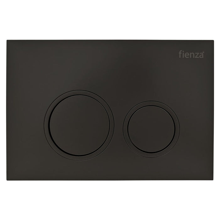 Round Flush Button Matte Black