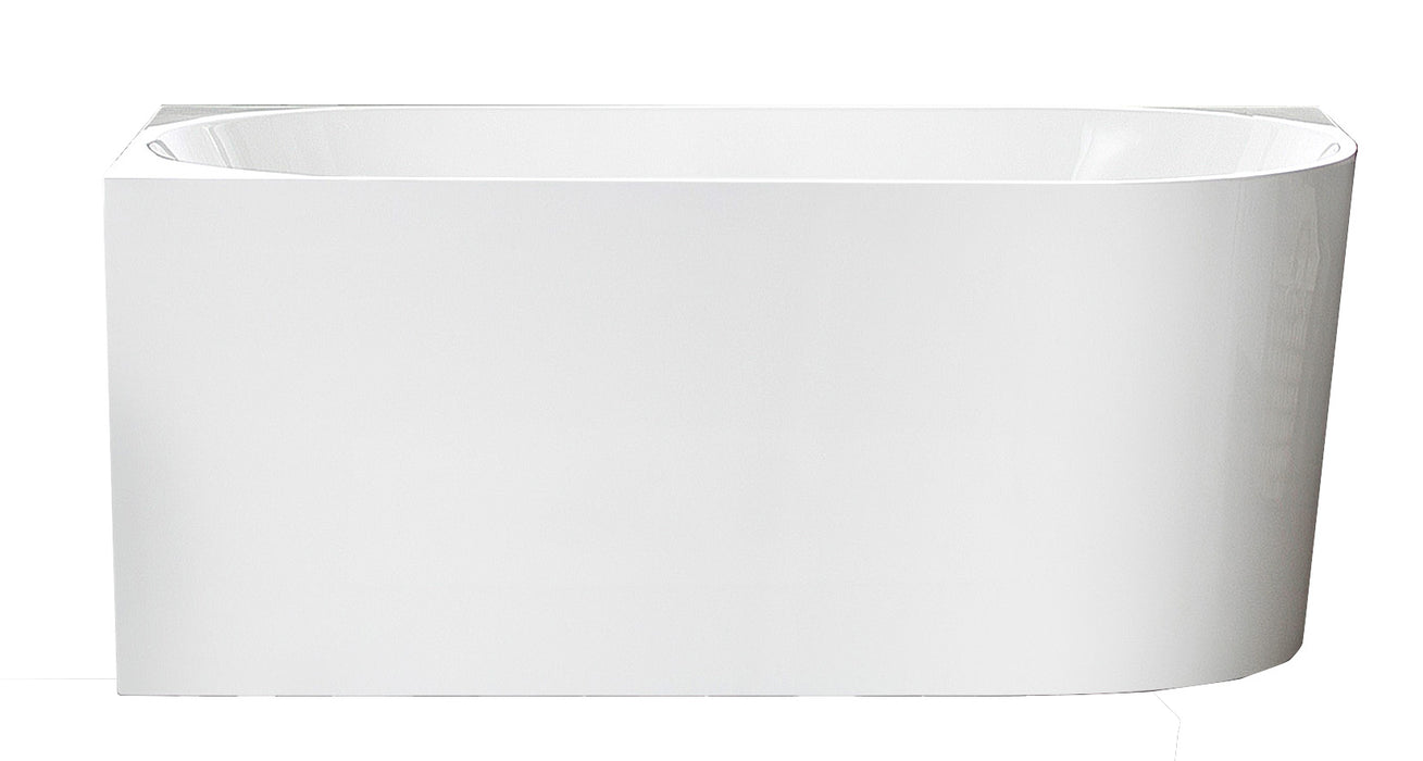 BINGIE None Overflow Left Hand Corner Skirt Bath - Gloss White 1700x780