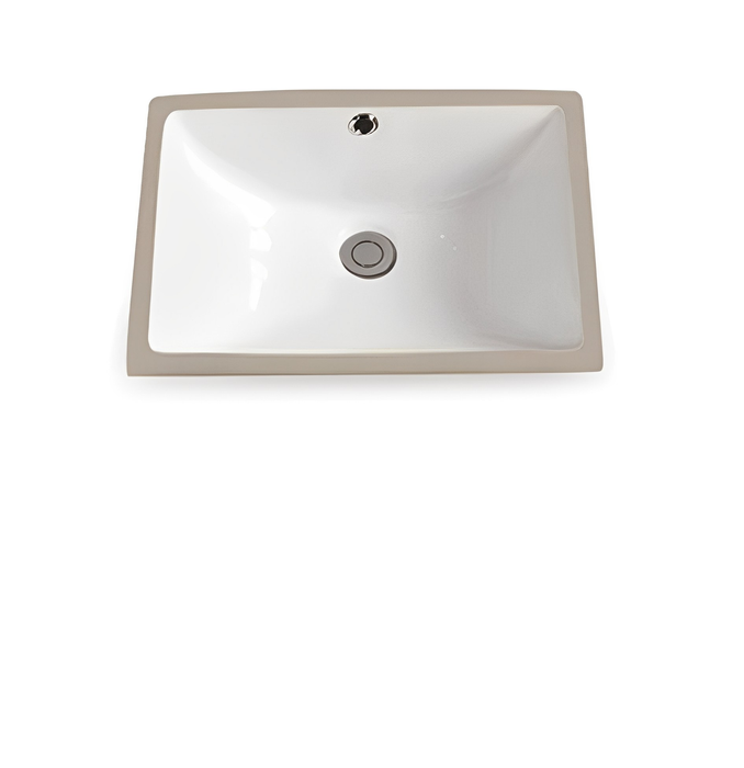 Crete Fine Ceramic Under Counter Basin - Gloss White 460x335