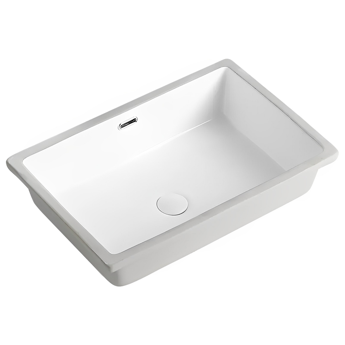 Crete Fine Ceramic Under Counter Basin - Gloss White 545x380