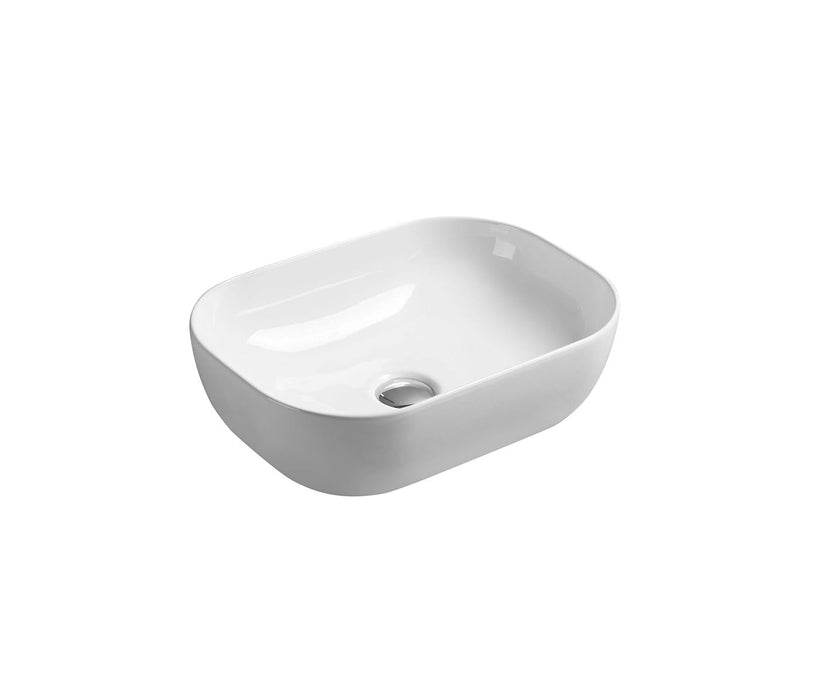Ellips Fine Ceramic Above Counter Basins - Gloss White 465x320