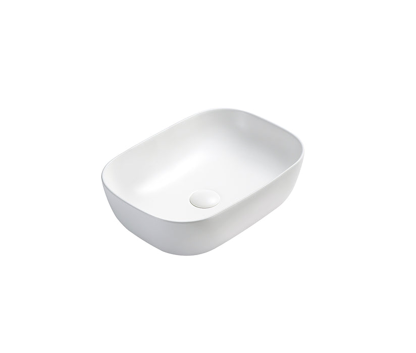 Ellips Fine Ceramic Above Counter Basins - Matte White 465x320