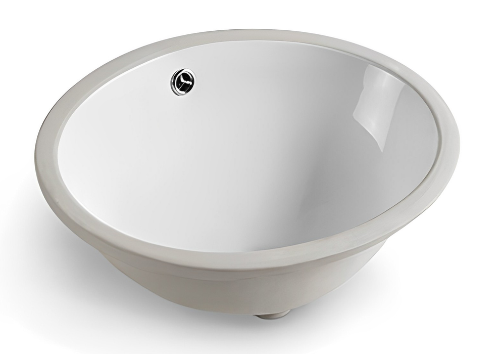 Elipps Fine Ceramic Under Counter Basin - Gloss White 340x340