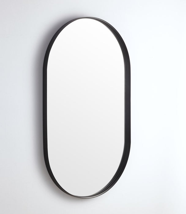 Ellips Framed Mirror - Matte Black