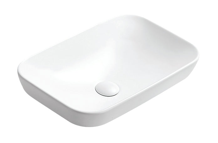 Kliff Fine Ceramic No Overflow Insert Basin - Matte White 515x340