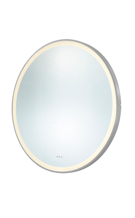 Orbis Framed LED Mirror Electroplated - Brushed Nickel