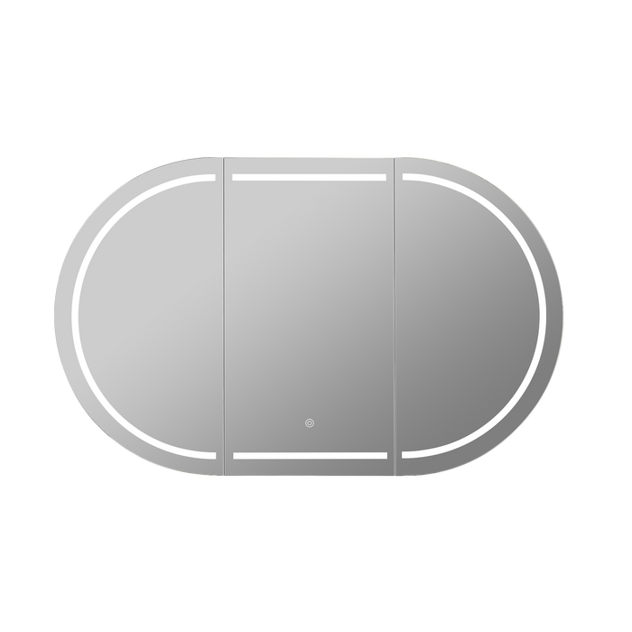 Allison LED 1200mm Pill Shaving Cabinets Matte White
