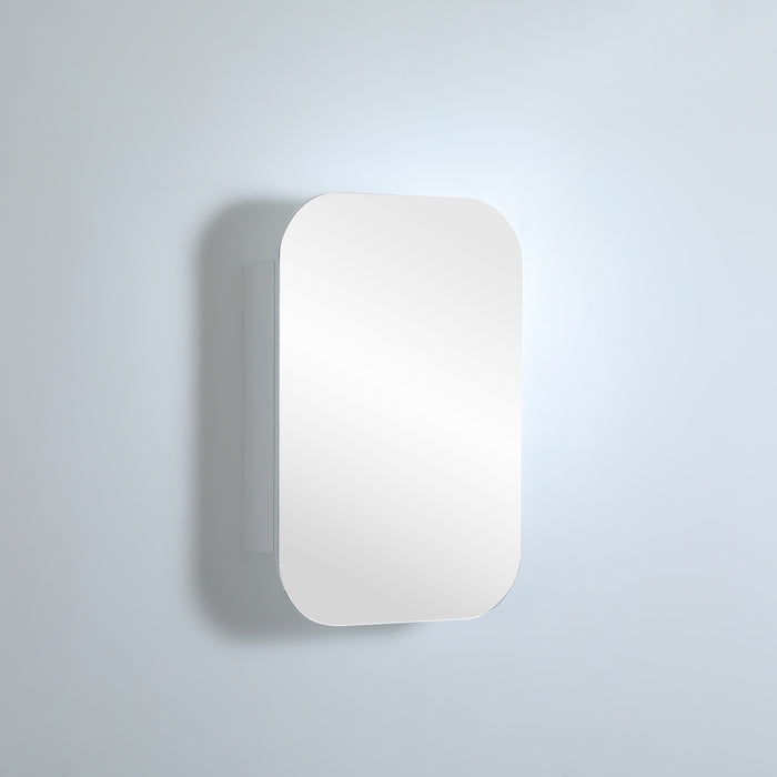 Allison PVC Shaving Cabinets - Matte White 600x900