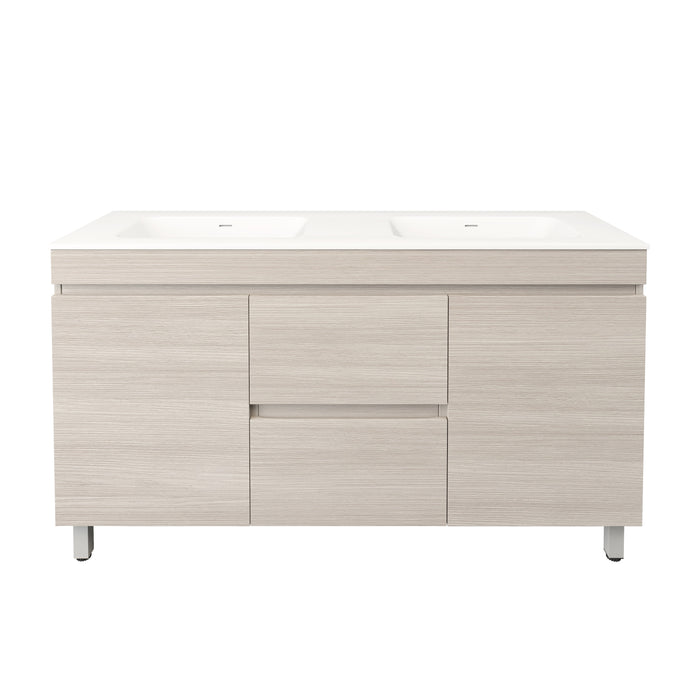 Camden Modern Double Bowl Free Standing Cabinet 1490x455x710