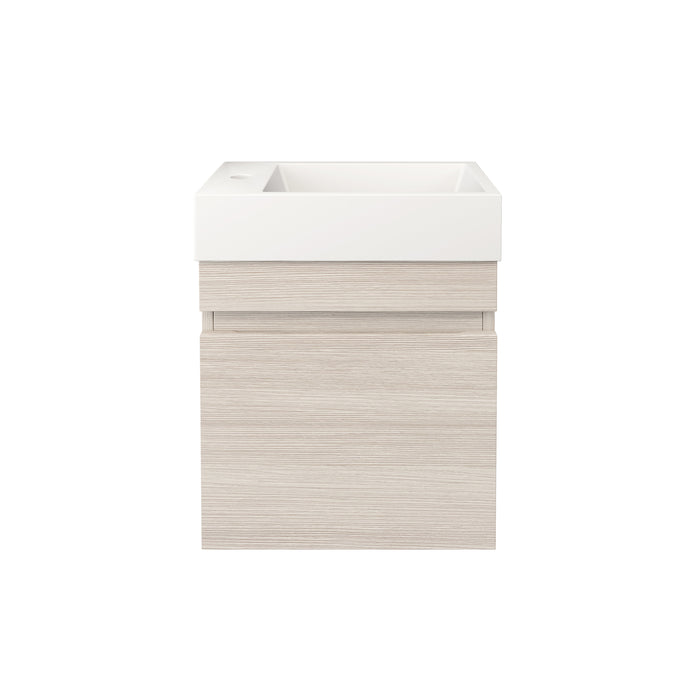 Camden Modern Wall Hung Cabinet - Coastal Oak 420x250x500