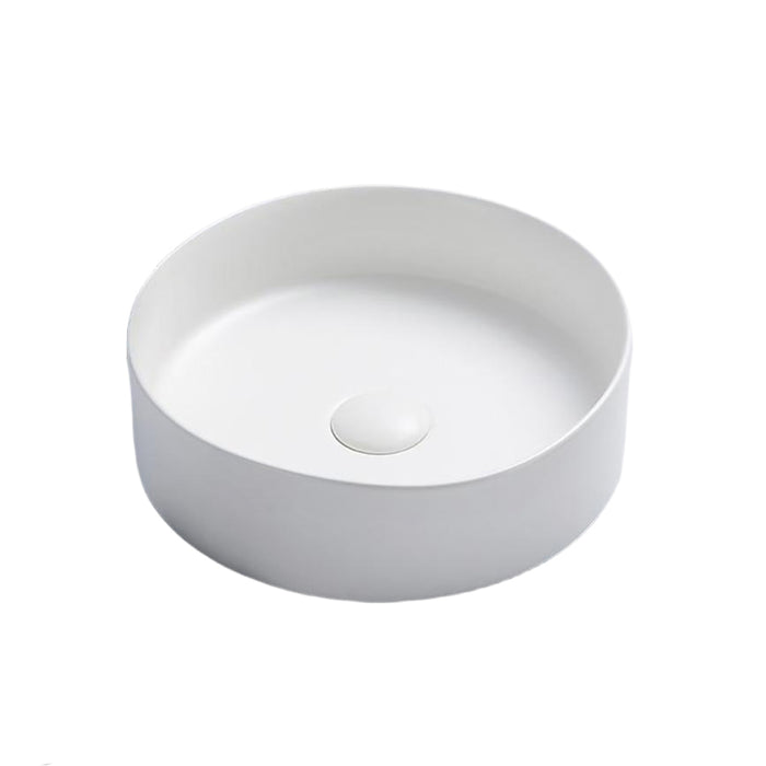 Olley Fine Ceramic Above Counter Basin - Matte White 352x352