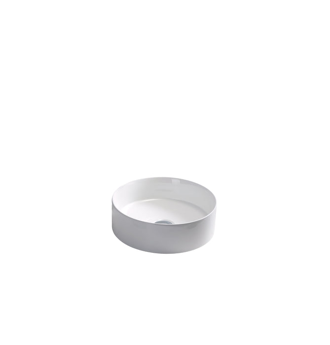 Olley Fine Ceramic Above Counter Basin - Gloss White 394x394
