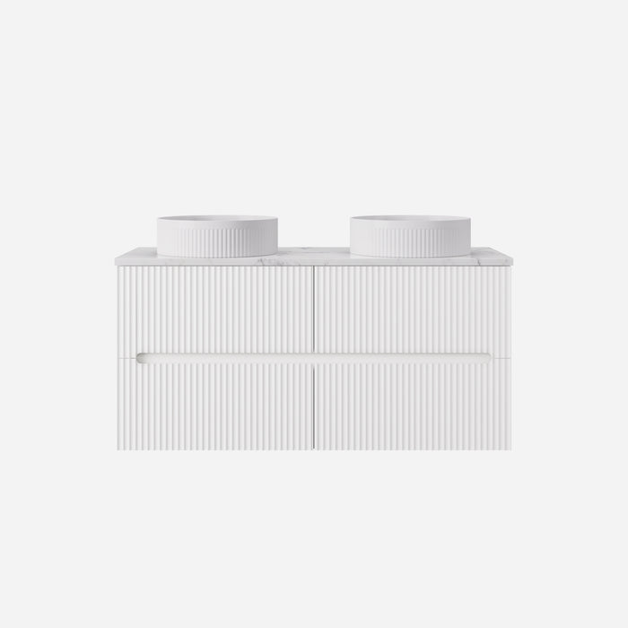 Cabarita Morden Double Bowl Wall Hung PVC Cabinet 1190x455x540